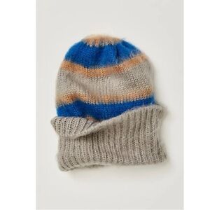 Free people groove striped beanie NWOT
